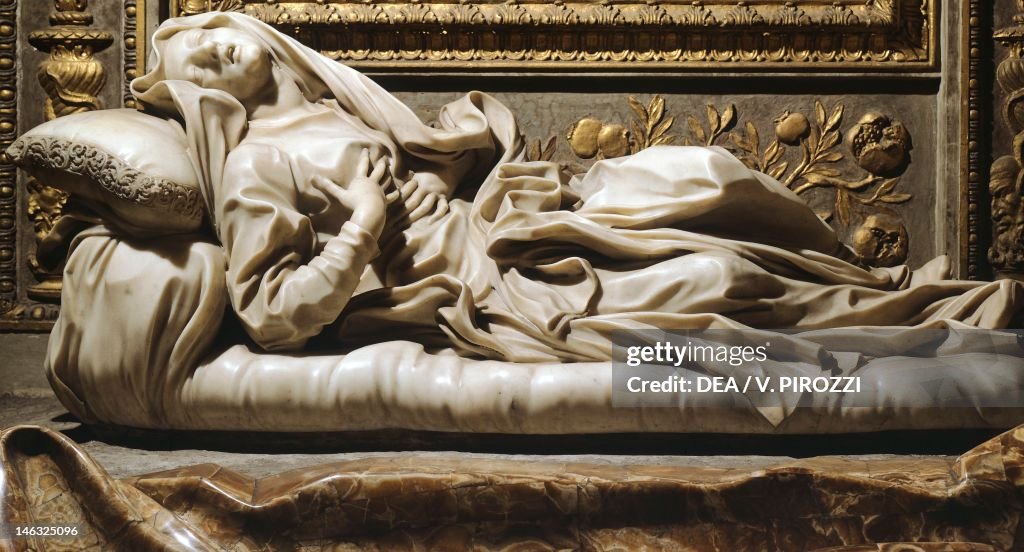 The Blessed Ludovica Albertoni, by Gian Lorenzo Bernini , marble,90 ...