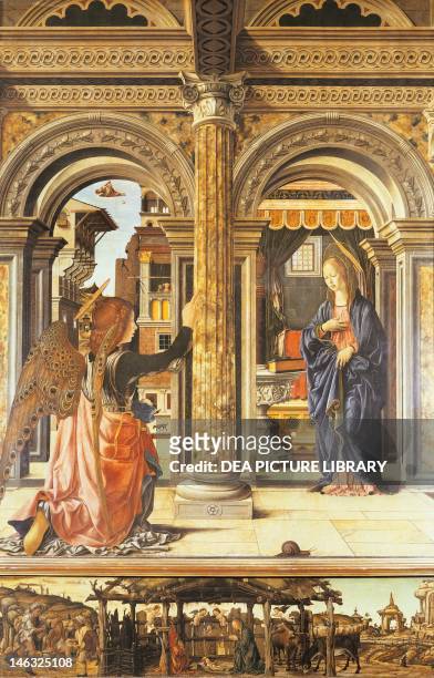 Dresda, Gemäldegalerie Alte Meister Annunciation, by Francesco del Cossa .