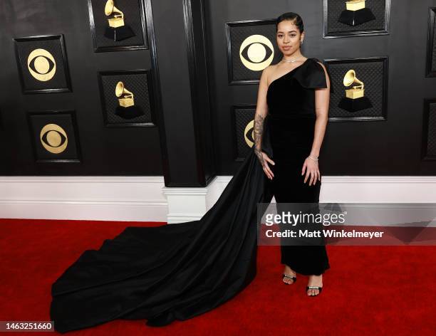 Ella Mai attends the 65th GRAMMY Awards on February 05, 2023 in Los Angeles, California.