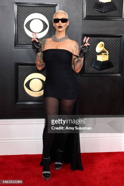 Amber Rose attends the 65th GRAMMY Awards on February 05, 2023 in Los Angeles, California.