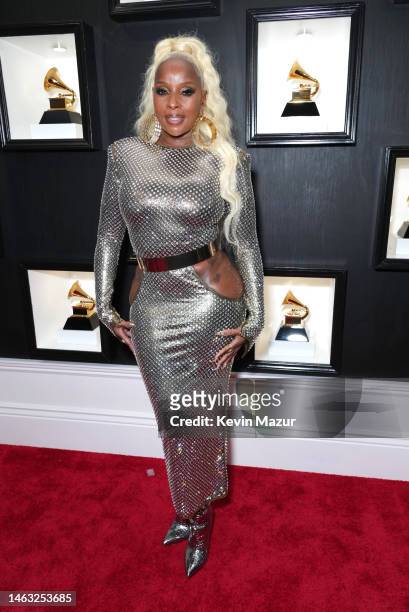 Mary J. Blige attends the 65th GRAMMY Awards on February 05, 2023 in Los Angeles, California.