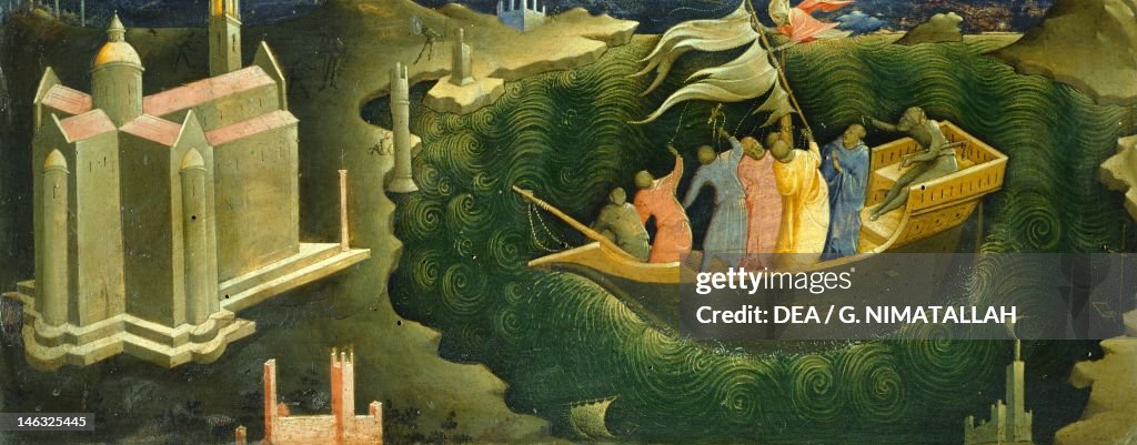Predella showing St Nicholas