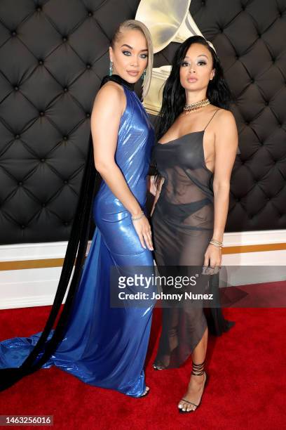 Jasmine Sanders and Draya Michele attend the 65th GRAMMY Awards on February 05, 2023 in Los Angeles, California.