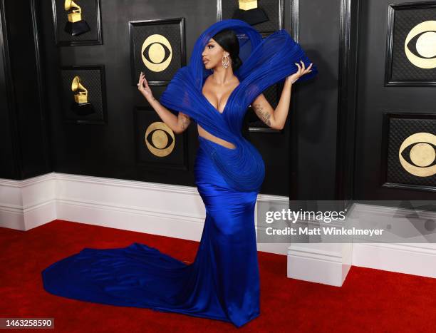 Cardi B attends the 65th GRAMMY Awards on February 05, 2023 in Los Angeles, California.