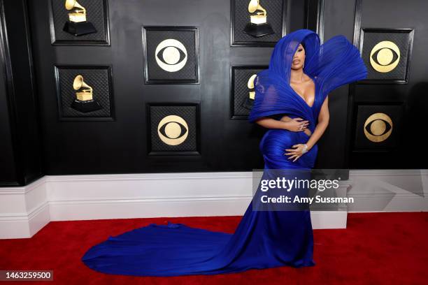 Cardi B attends the 65th GRAMMY Awards on February 05, 2023 in Los Angeles, California.