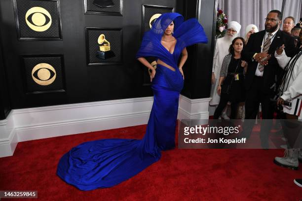 Cardi B attends the 65th GRAMMY Awards on February 05, 2023 in Los Angeles, California.