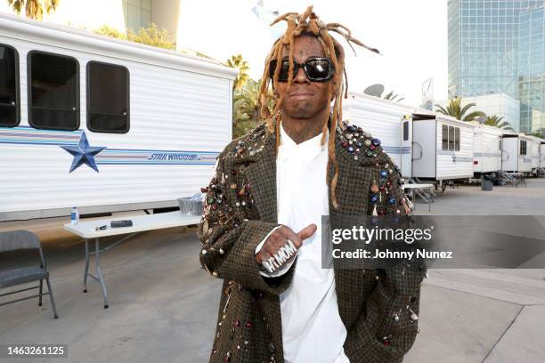 Lil Wayne attends the 65th GRAMMY Awards on February 05, 2023 in Los Angeles, California.
