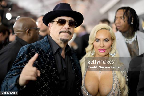 Ice-T and Coco Austin attend the 65th GRAMMY Awards on February 05, 2023 in Los Angeles, California.