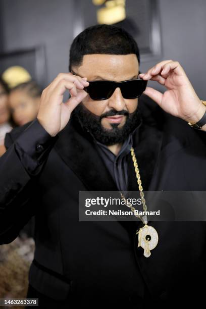 Khaled attends the 65th GRAMMY Awards on February 05, 2023 in Los Angeles, California.