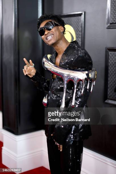 Lucky Daye attends the 65th GRAMMY Awards on February 05, 2023 in Los Angeles, California.