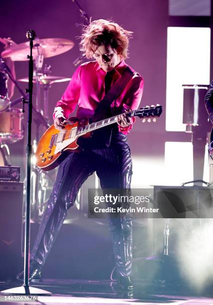 Brandi Carlile performs onstage during the 65th GRAMMY Awards at Crypto.com Arena on February 05, 2023 in Los Angeles, California.