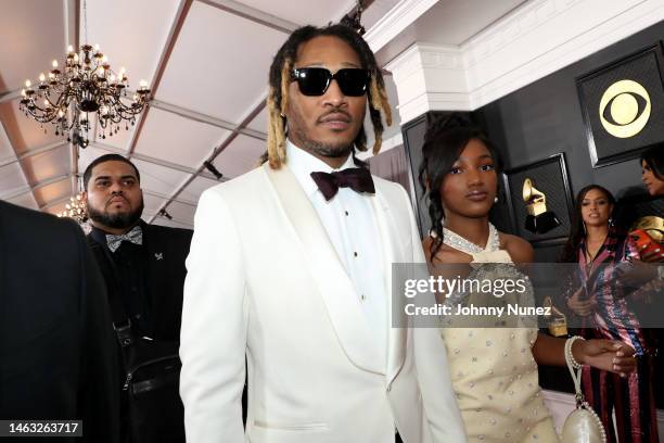 Future with his daughter Londyn Wilburn attends the 65th GRAMMY Awards on February 05, 2023 in Los Angeles, California.