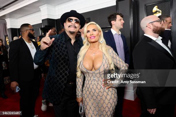 Ice-T and Coco Austin attend the 65th GRAMMY Awards on February 05, 2023 in Los Angeles, California.
