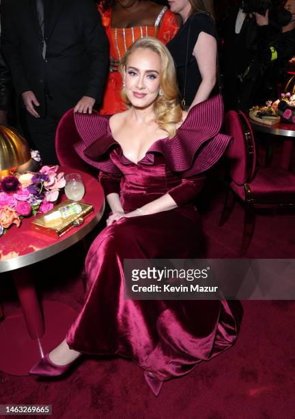 Adele attends the 65th GRAMMY Awards at Crypto.com Arena on February 05, 2023 in Los Angeles, California.