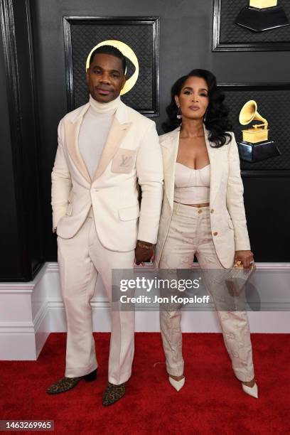 Kirk Franklin and Tammy Collins attend the 65th GRAMMY Awards on February 05, 2023 in Los Angeles, California.