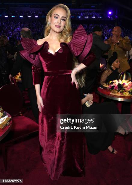 Adele attends the 65th GRAMMY Awards at Crypto.com Arena on February 05, 2023 in Los Angeles, California.