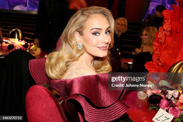 Adele attends the 65th GRAMMY Awards at Crypto.com Arena on February 05, 2023 in Los Angeles, California.