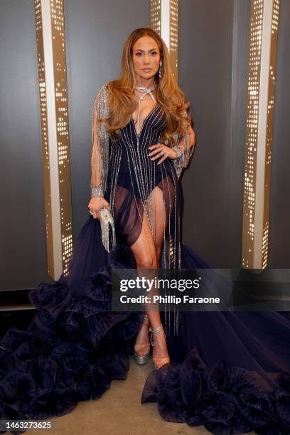 Jennifer Lopez attends the 65th GRAMMY Awards at Crypto.com Arena on February 05, 2023 in Los Angeles, California.