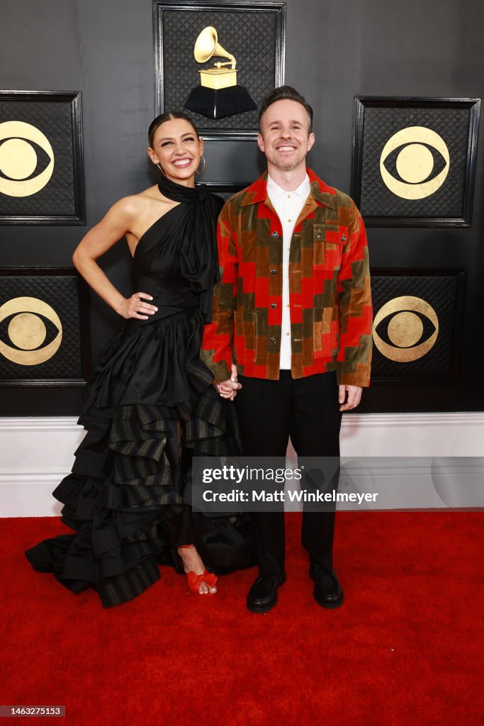 Risky Ree Laura Miller and Ricky Reed attend the 65th GRAMMY Awards on February ...