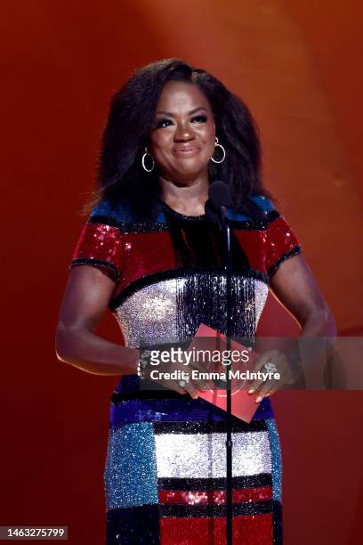 Viola Davis onstage during the 65th GRAMMY Awards at Crypto.com Arena on February 05, 2023 in Los Angeles, California.