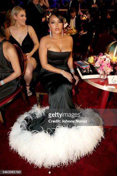 Angela Simmons attend the 65th GRAMMY Awards at Crypto.com Arena on February 05, 2023 in Los Angeles, California.