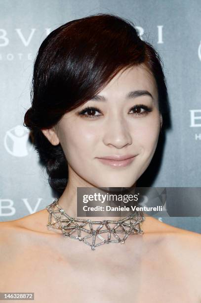 Li Xiao Ran attends the ' Bulgari Hotel and Residences London Official Opening' on June 12, 2012 in London, England.