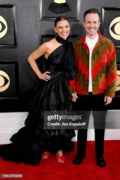 Risky Ree Laura Miller and Ricky Reed attends the 65th GRAMMY Awards on... News ...