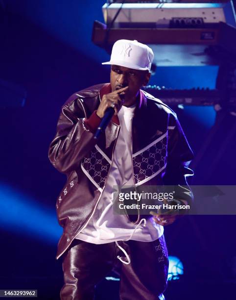 Rakim performs onstage during the 65th GRAMMY Awards at Crypto.com Arena on February 05, 2023 in Los Angeles, California.