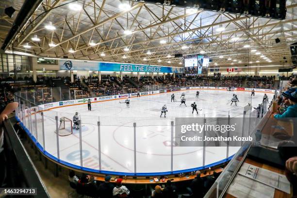 General view of the arena bowl during second period action between the Portland Winterhawks and the Winnipeg ICE at Wayne Fleming Arena on January...