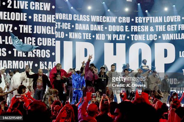 Performers such as LL Cool J, Flavor Flav, Busta Rhymes, Lil Uzi Vert, Nelly, Spliff Star, Queen Latifah, Ice-T, Chuck D, Joseph Simmons, Darryl...