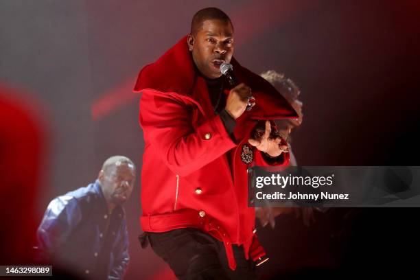 Busta Rhymes perform onstage during the 65th GRAMMY Awards at Crypto.com Arena on February 05, 2023 in Los Angeles, California.