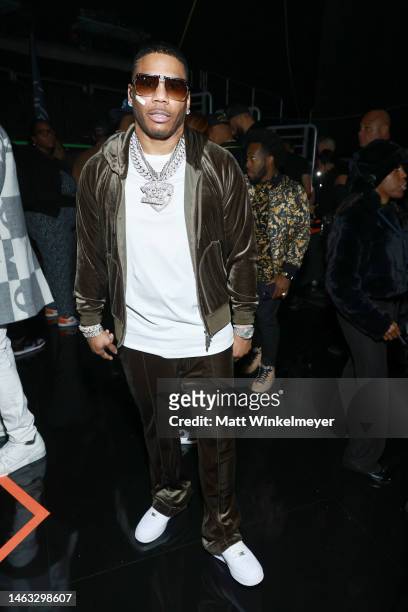 Nelly attends the 65th GRAMMY Awards at Crypto.com Arena on February 05, 2023 in Los Angeles, California.