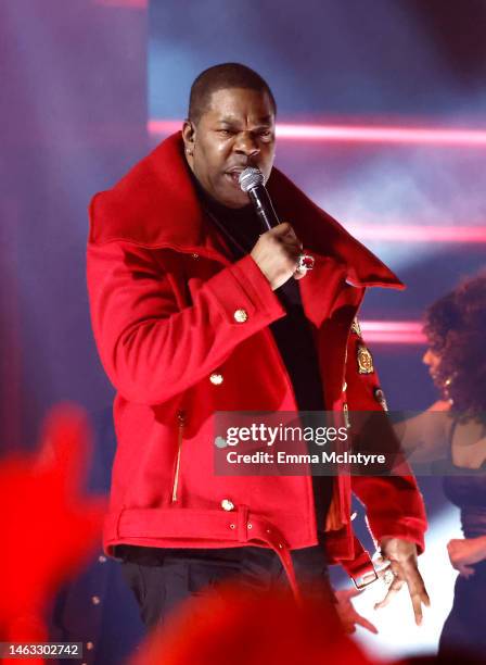 Busta Rhymes performs onstage during the 65th GRAMMY Awards at Crypto.com Arena on February 05, 2023 in Los Angeles, California.