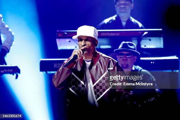 Rakim performs onstage during the 65th GRAMMY Awards at Crypto.com Arena on February 05, 2023 in Los Angeles, California.