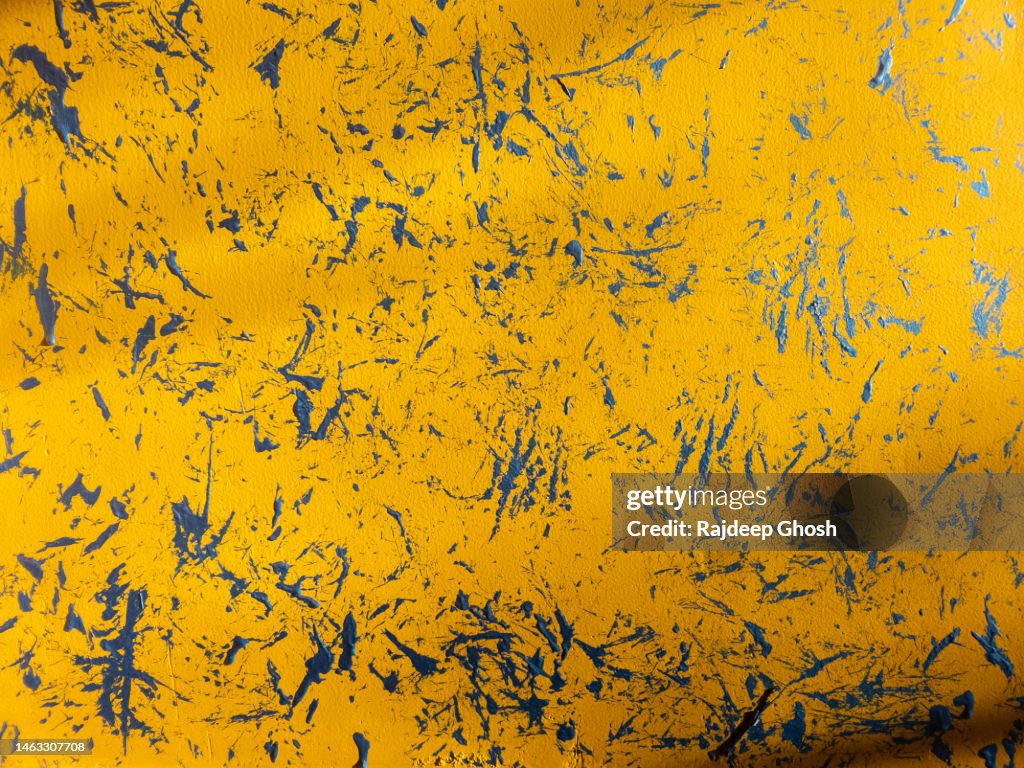 Sunlit Artistic yellow wall