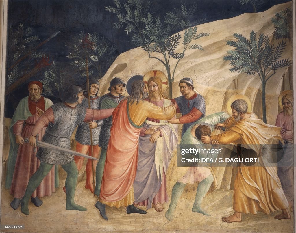 Jesus' arrest and Judas' kiss, 1437-1445