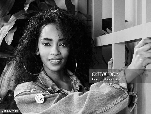 Singer/Songwriter Jody Watley photo session, April 14, 1987 in Los Angeles, California.