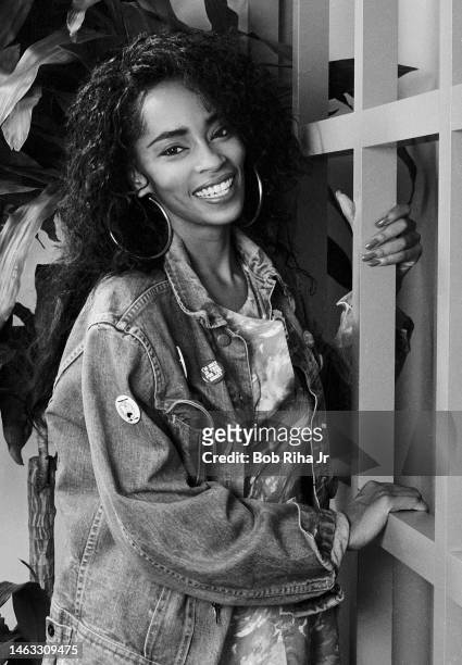 Singer/Songwriter Jody Watley photo session, April 14, 1987 in Los Angeles, California.