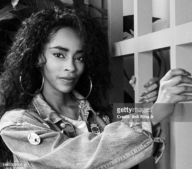 Singer/Songwriter Jody Watley photo session, April 14, 1987 in Los Angeles, California.