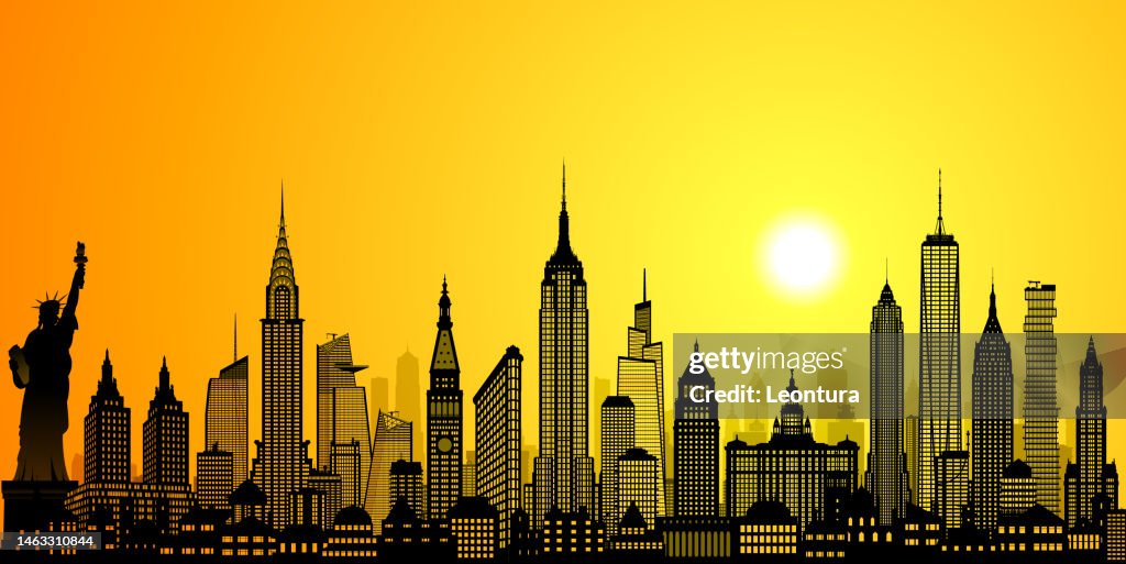 Skyline von New York City (alle Gebäude sind beweglich und komplett)