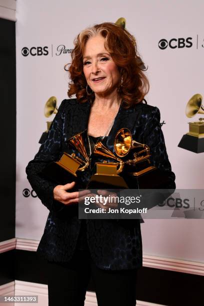 Bonnie Raitt winner of Best Americana Performance for “Made Up Mind,” Best American Roots Song for “Just Like That,” and Song Of The Year for “Just...