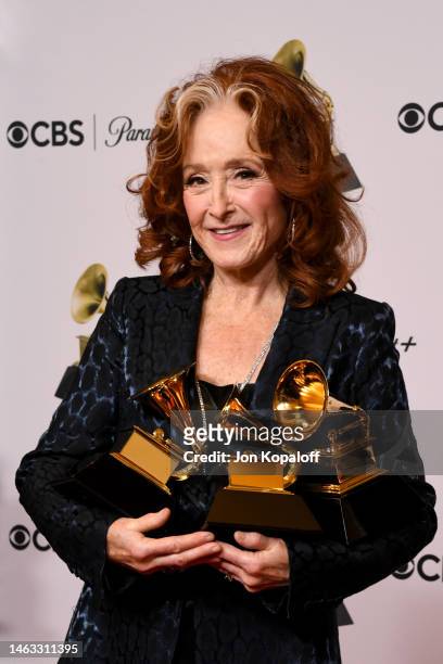Bonnie Raitt winner of Best Americana Performance for “Made Up Mind,” Best American Roots Song for “Just Like That,” and Song Of The Year for “Just...