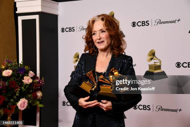Bonnie Raitt winner of Best Americana Performance for “Made Up Mind,” Best American Roots Song for “Just Like That,” and Song Of The Year for “Just...