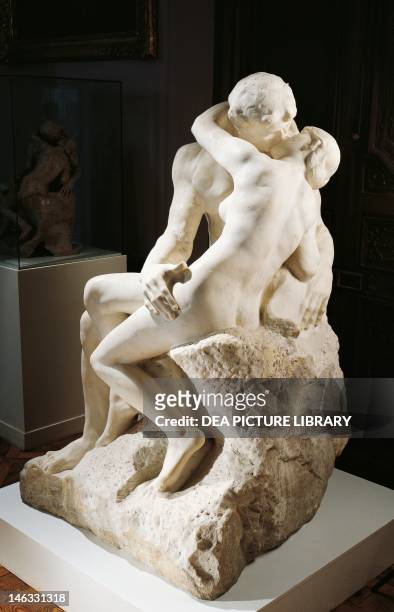 Paris, Musée Rodin The Kiss, 1888-1889, by Auguste Rodin , marble group.