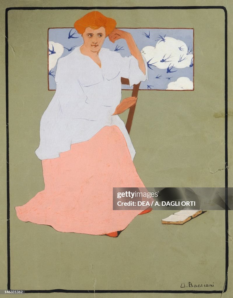 Woman in front of a window (Spring), about 1908