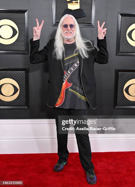 Edgar Winter attends the 65th GRAMMY Awards at Crypto.com Arena on February 05, 2023 in Los Angeles, California.