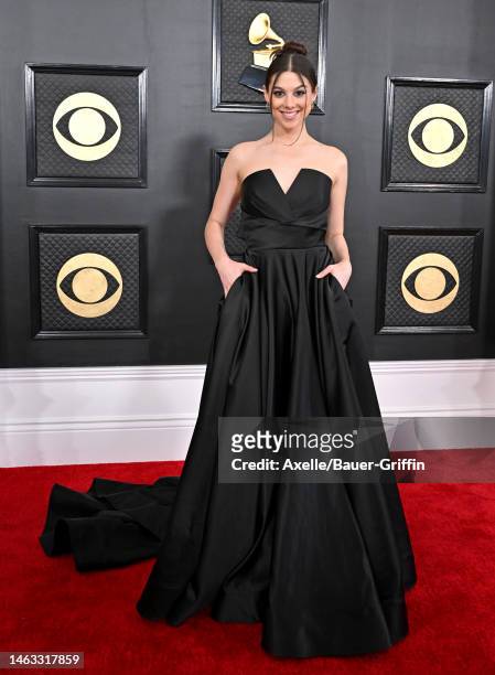Kira Kosarin attends the 65th GRAMMY Awards at Crypto.com Arena on February 05, 2023 in Los Angeles, California.