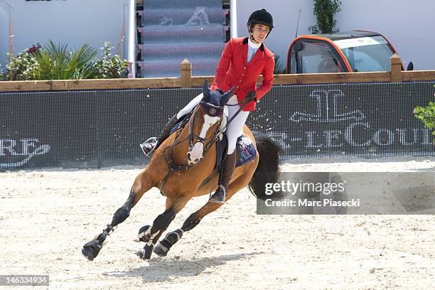 Charlotte Casiraghi attends the '31st International Cannes Jumping' - Global Champion Tour 2012 on June 14, 2012 in Cannes, France.