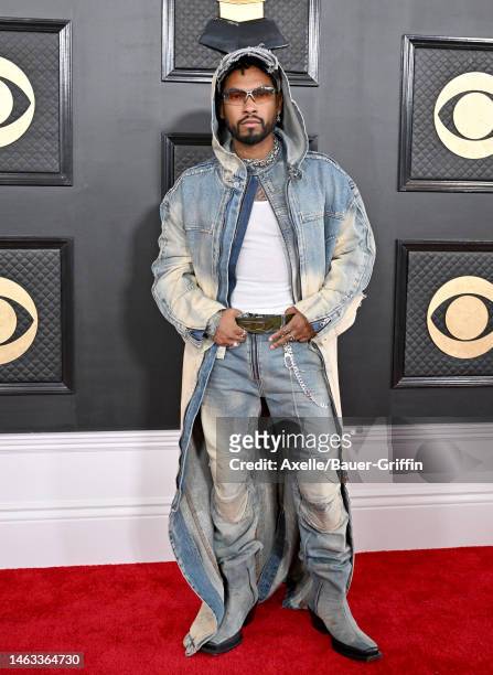 Miguel attends the 65th GRAMMY Awards at Crypto.com Arena on February 05, 2023 in Los Angeles, California.