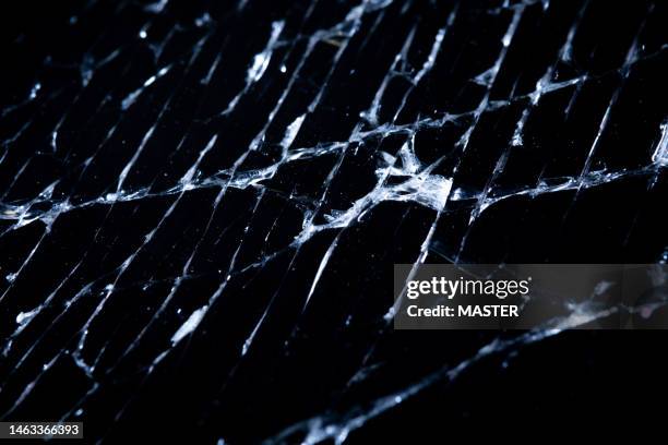cracked glass display close up - screen replacement stock pictures, royalty-free photos & images